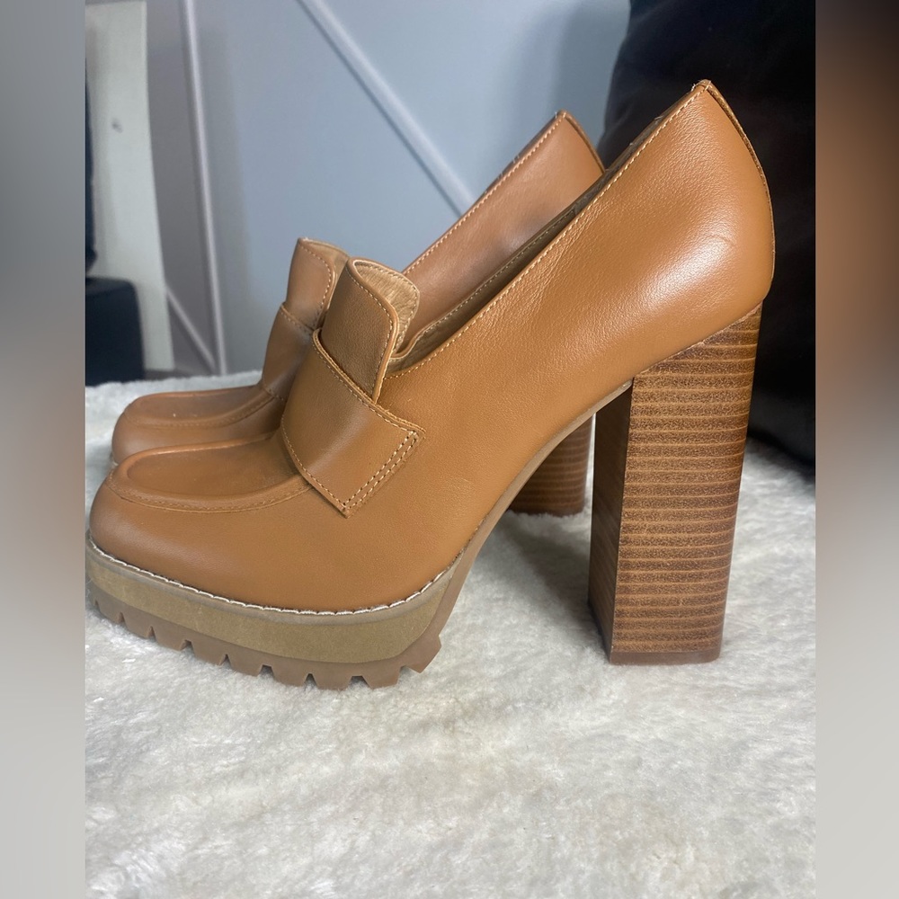 odette tan leather Steve Madden